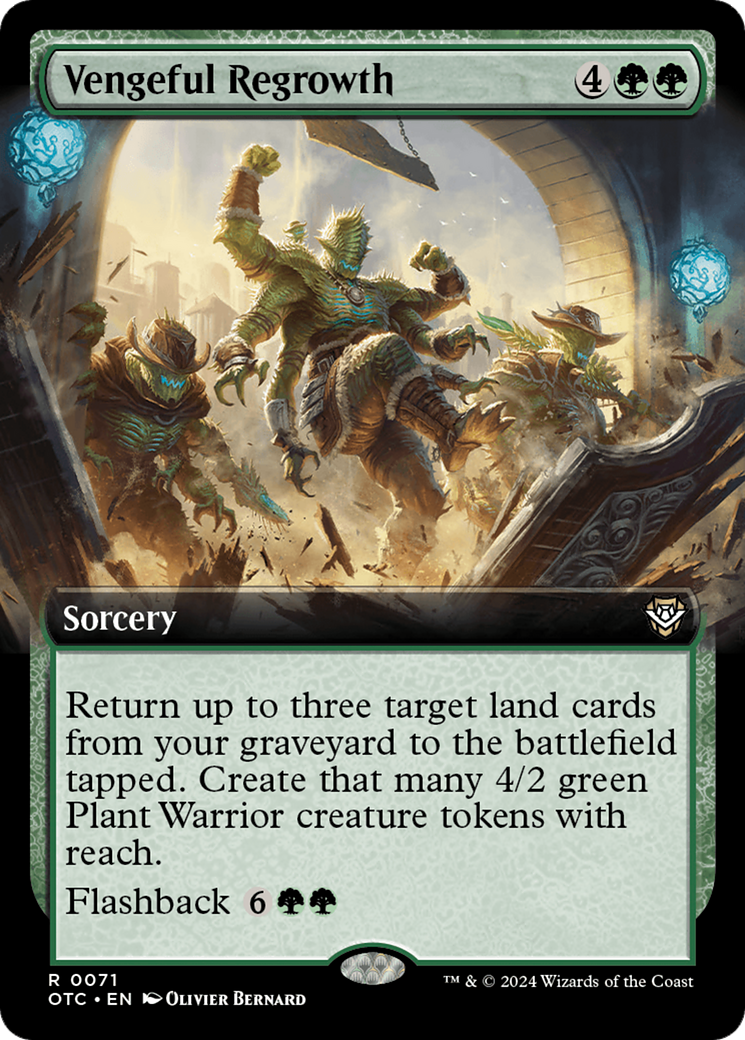 Vengeful Regrowth (Extended Art) [Outlaws of Thunder Junction Commander] | Jomio and Rueliete's Cards and Comics