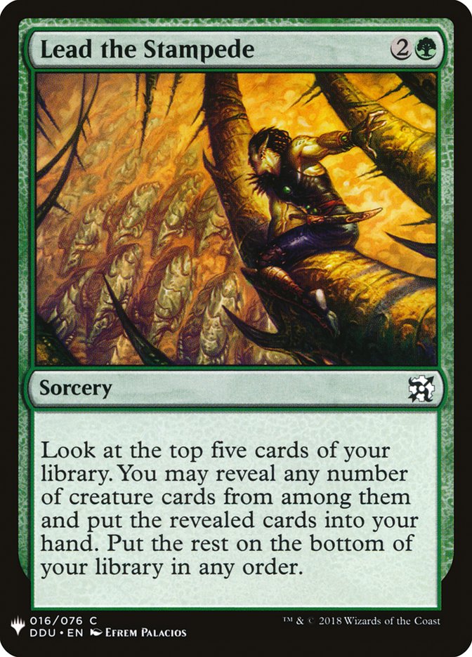 Lead the Stampede [Mystery Booster] | Jomio and Rueliete's Cards and Comics