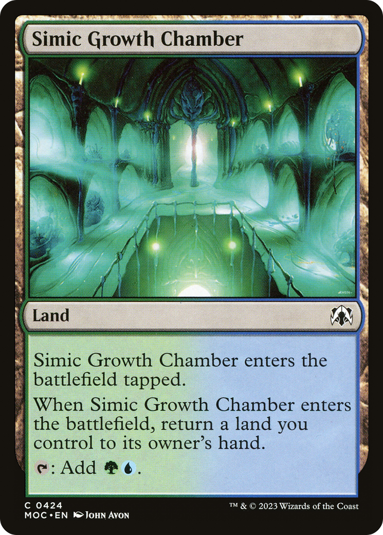 Simic Growth Chamber [March of the Machine Commander] | Jomio and Rueliete's Cards and Comics