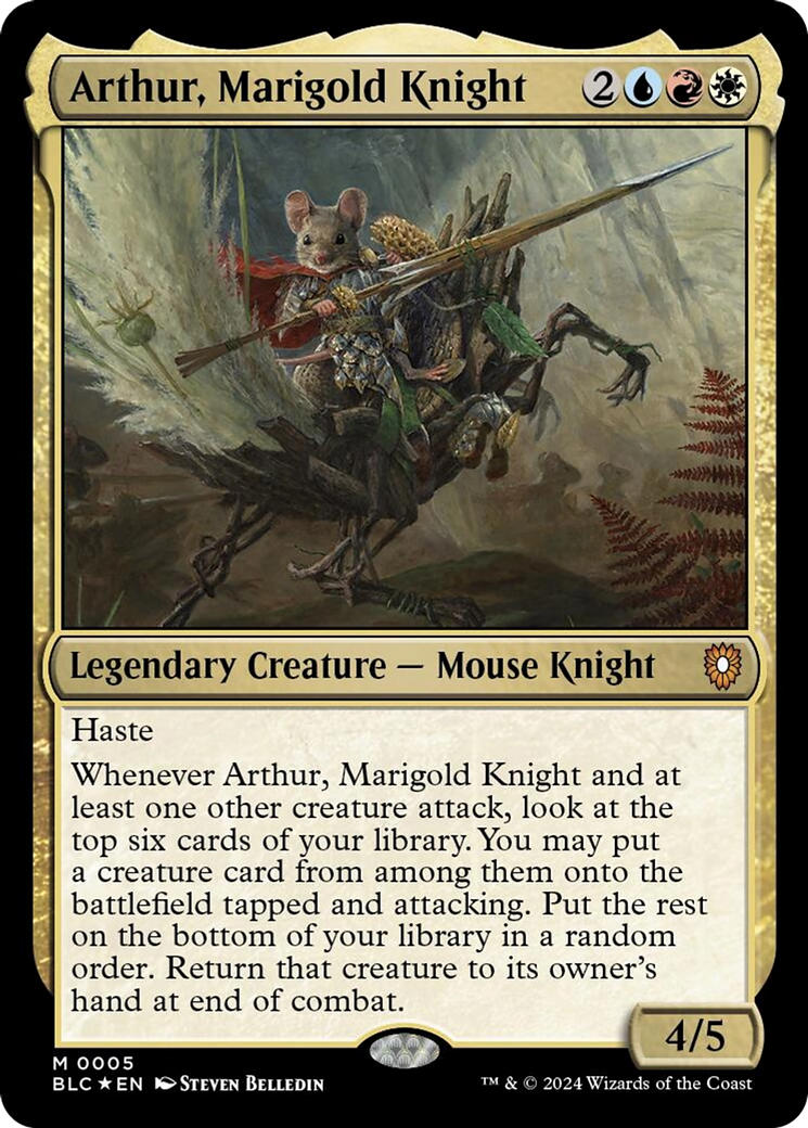 Arthur, Marigold Knight [Bloomburrow Commander] | Jomio and Rueliete's Cards and Comics