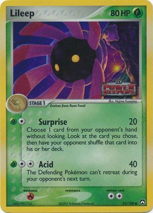 Lileep (52/108) (Stamped) [EX: Power Keepers] | Jomio and Rueliete's Cards and Comics