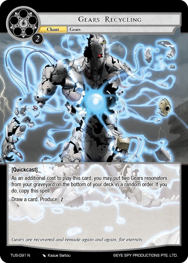 Gears Recycling (TUS-091 N) [The Underworld of Secrets] | Jomio and Rueliete's Cards and Comics