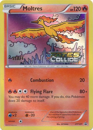 Moltres (XY127) (Staff) [XY: Black Star Promos] | Jomio and Rueliete's Cards and Comics
