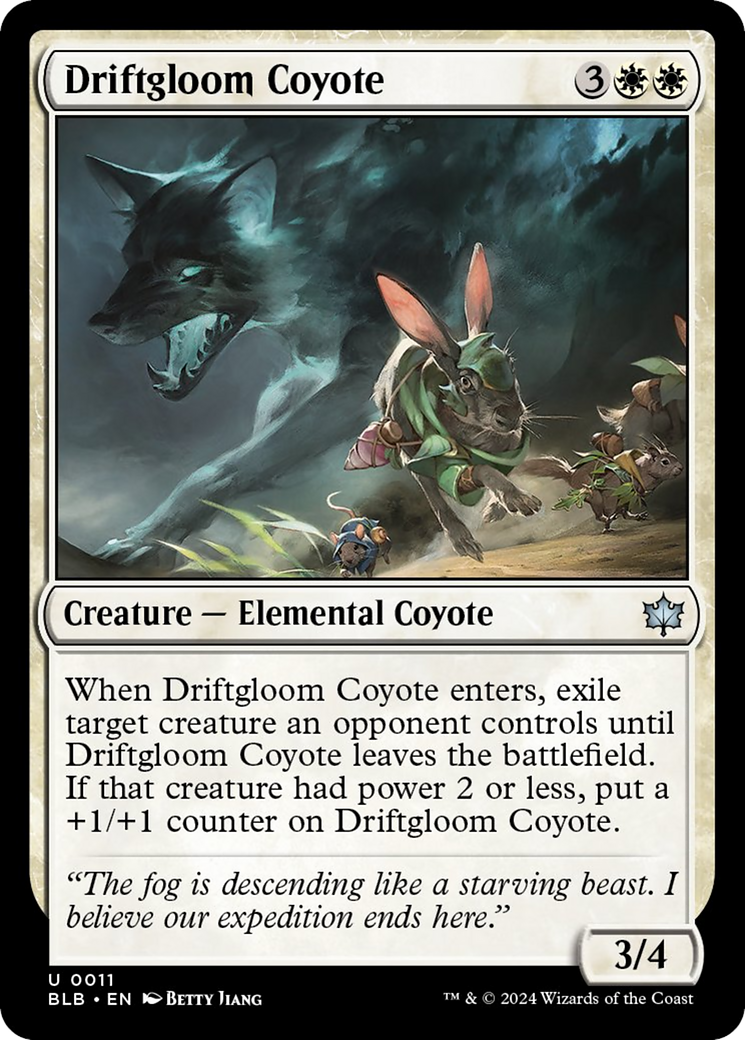 Driftgloom Coyote [Bloomburrow] | Jomio and Rueliete's Cards and Comics