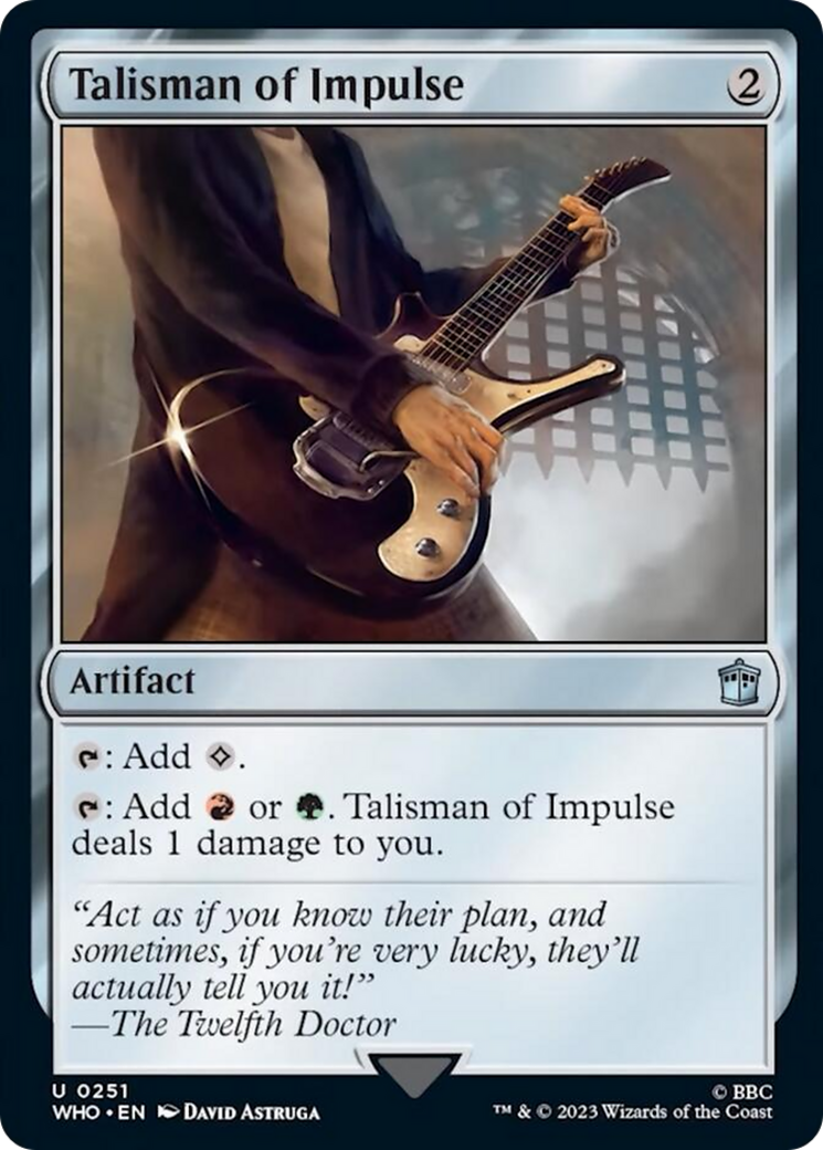Talisman of Impulse [Doctor Who] | Jomio and Rueliete's Cards and Comics