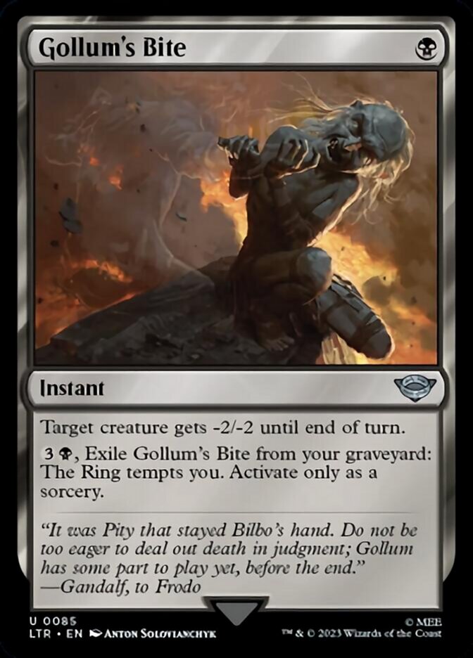 Gollum's Bite [The Lord of the Rings: Tales of Middle-Earth] | Jomio and Rueliete's Cards and Comics