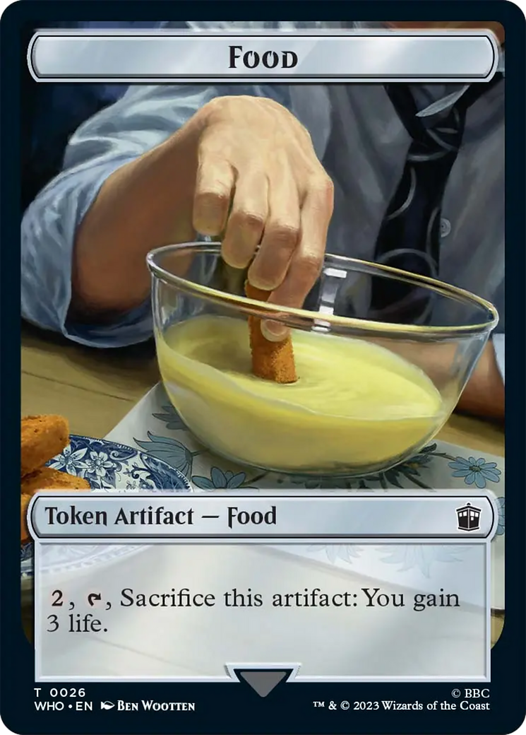 Food Token [Doctor Who Tokens] | Jomio and Rueliete's Cards and Comics