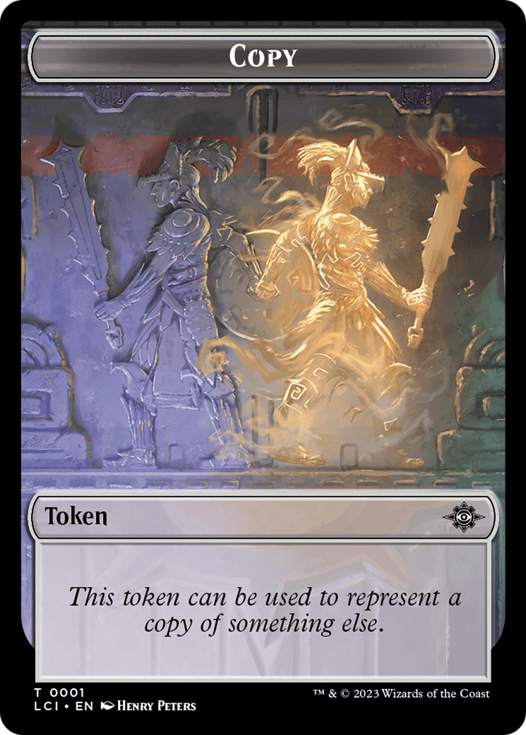 Copy // Spirit Double-Sided Token [The Lost Caverns of Ixalan Tokens] | Jomio and Rueliete's Cards and Comics