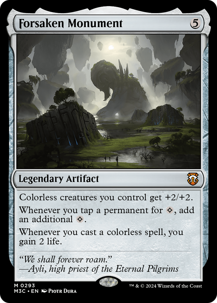 Forsaken Monument (Ripple Foil) [Modern Horizons 3 Commander] | Jomio and Rueliete's Cards and Comics