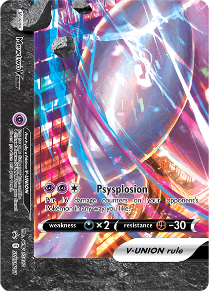 Mewtwo V-Union (SWSH161) [Sword & Shield: Black Star Promos] | Jomio and Rueliete's Cards and Comics