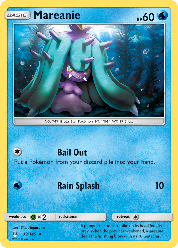 Mareanie (39/145) [Sun & Moon: Guardians Rising] | Jomio and Rueliete's Cards and Comics