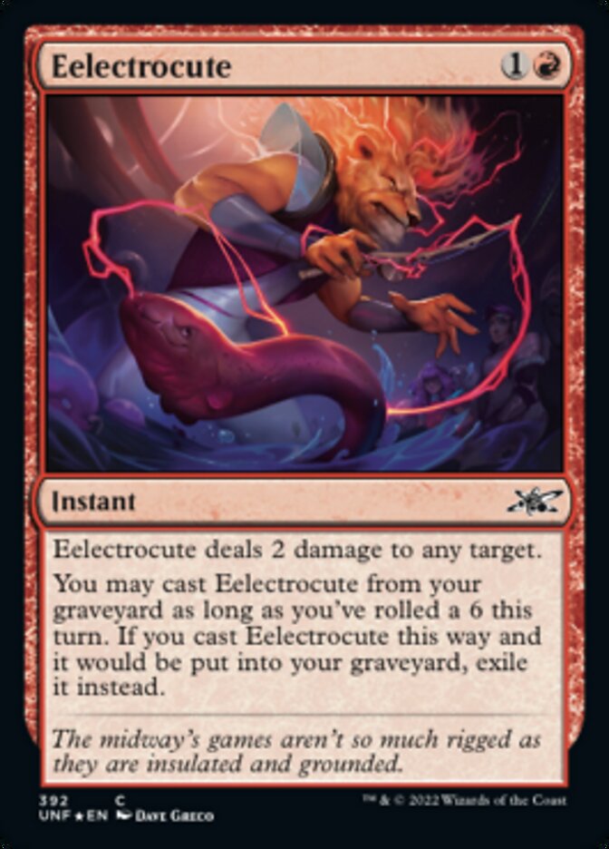 Eelectrocute (Galaxy Foil) [Unfinity] | Jomio and Rueliete's Cards and Comics