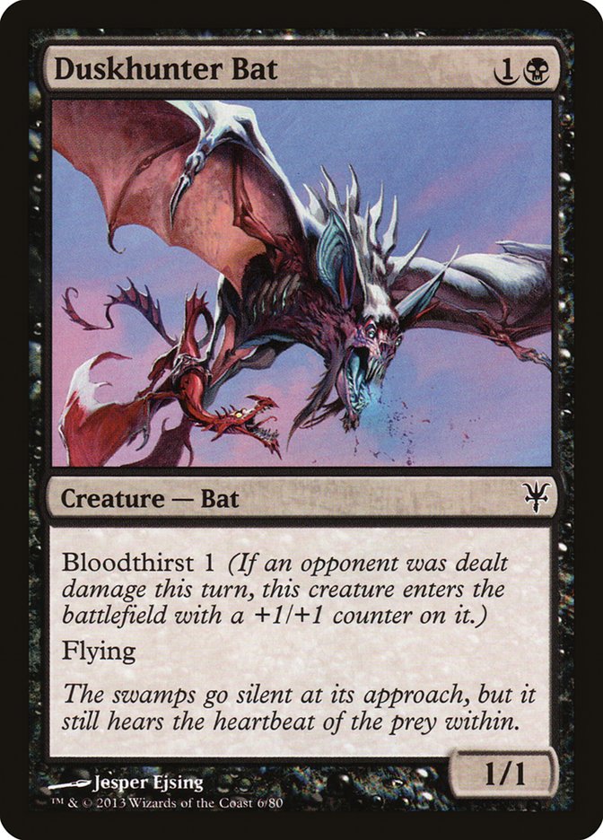 Duskhunter Bat [Duel Decks: Sorin vs. Tibalt] | Jomio and Rueliete's Cards and Comics