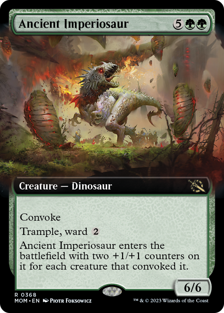 Ancient Imperiosaur (Extended Art) [March of the Machine] | Jomio and Rueliete's Cards and Comics