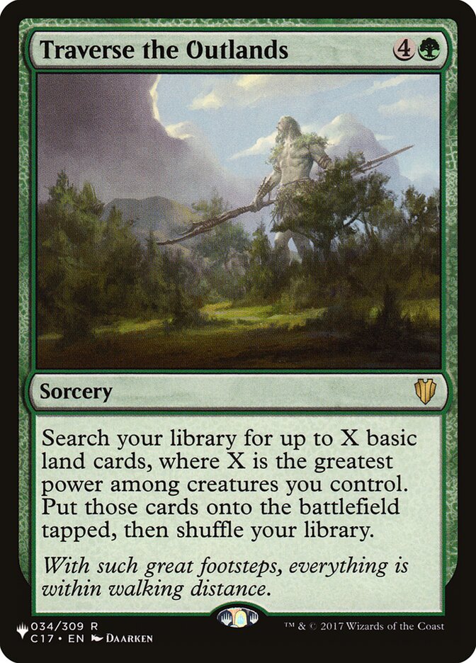 Traverse the Outlands [The List] | Jomio and Rueliete's Cards and Comics