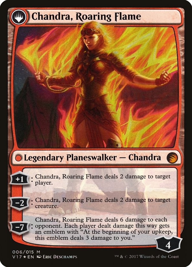 Chandra, Fire of Kaladesh // Chandra, Roaring Flame [From the Vault: Transform] | Jomio and Rueliete's Cards and Comics