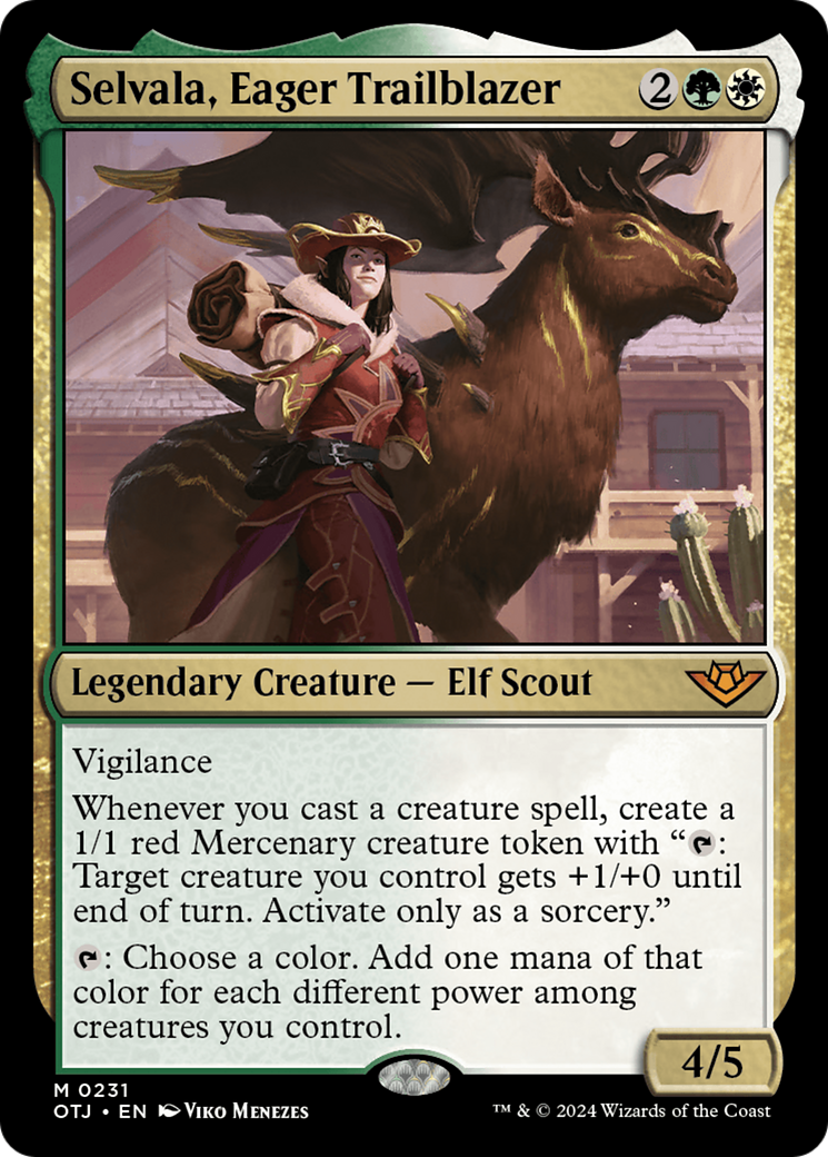 Selvala, Eager Trailblazer [Outlaws of Thunder Junction] | Jomio and Rueliete's Cards and Comics
