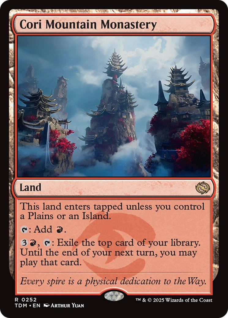 Cori Mountain Monastery [Tarkir: Dragonstorm] | Jomio and Rueliete's Cards and Comics