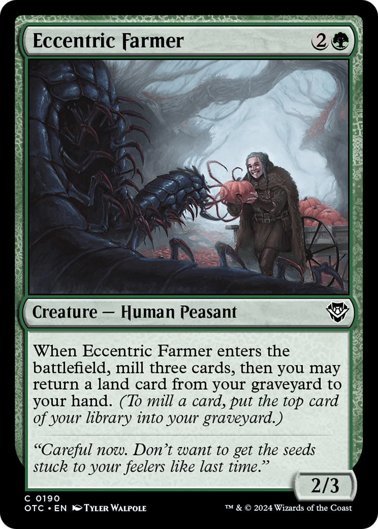 Eccentric Farmer [Outlaws of Thunder Junction Commander] | Jomio and Rueliete's Cards and Comics
