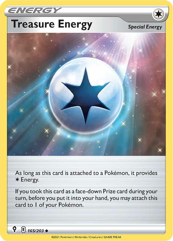 Treasure Energy (165/203) [Sword & Shield: Evolving Skies] | Jomio and Rueliete's Cards and Comics