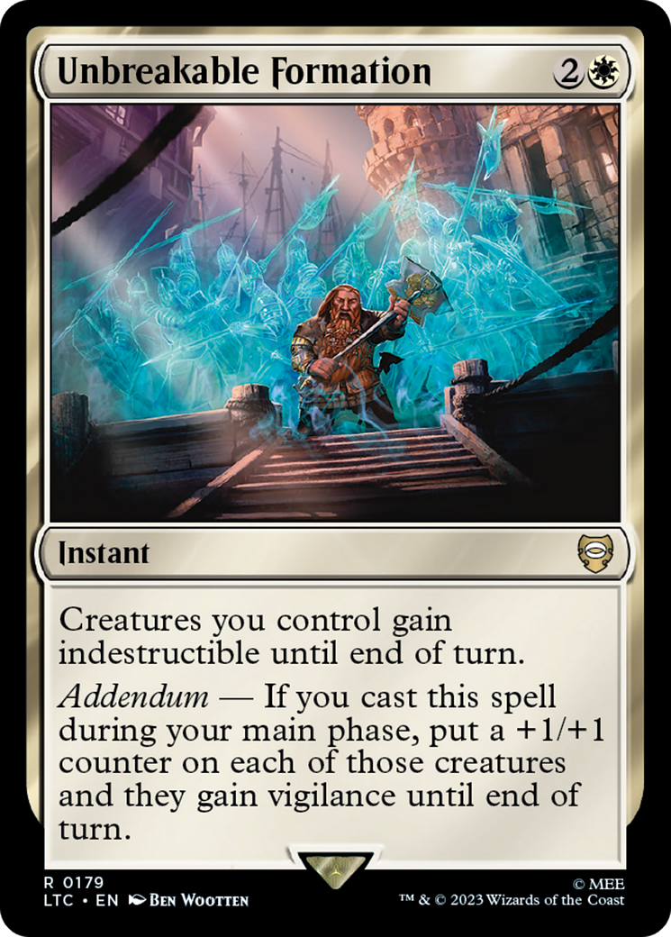 Unbreakable Formation [The Lord of the Rings: Tales of Middle-Earth Commander] | Jomio and Rueliete's Cards and Comics