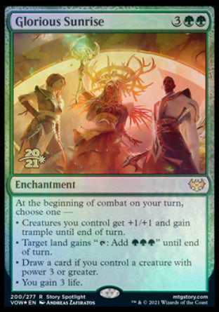 Glorious Sunrise [Innistrad: Crimson Vow Prerelease Promos] | Jomio and Rueliete's Cards and Comics