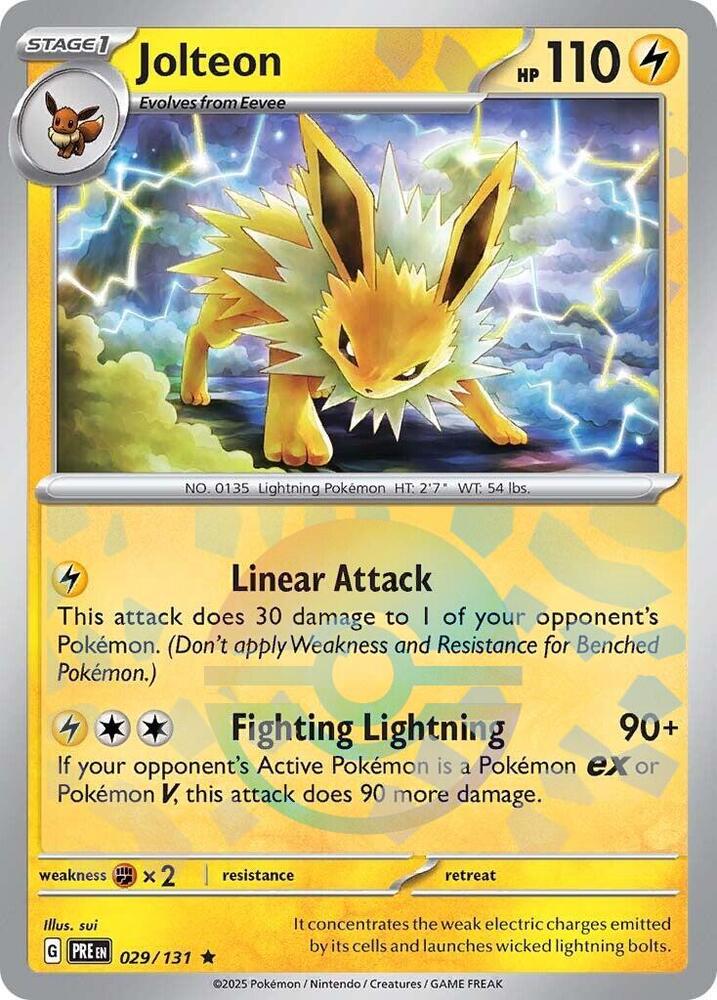 Jolteon (029/131) (Poke Ball Pattern) [Scarlet & Violet: Prismatic Evolutions] | Jomio and Rueliete's Cards and Comics