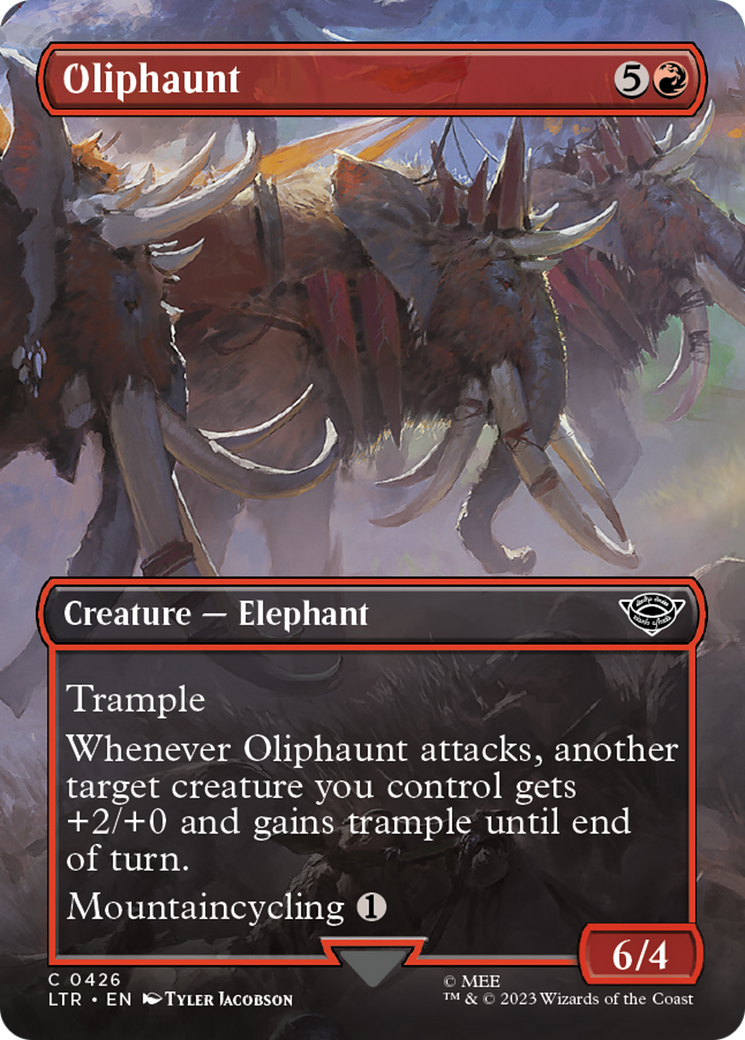 Oliphaunt (Borderless Alternate Art) [The Lord of the Rings: Tales of Middle-Earth] | Jomio and Rueliete's Cards and Comics