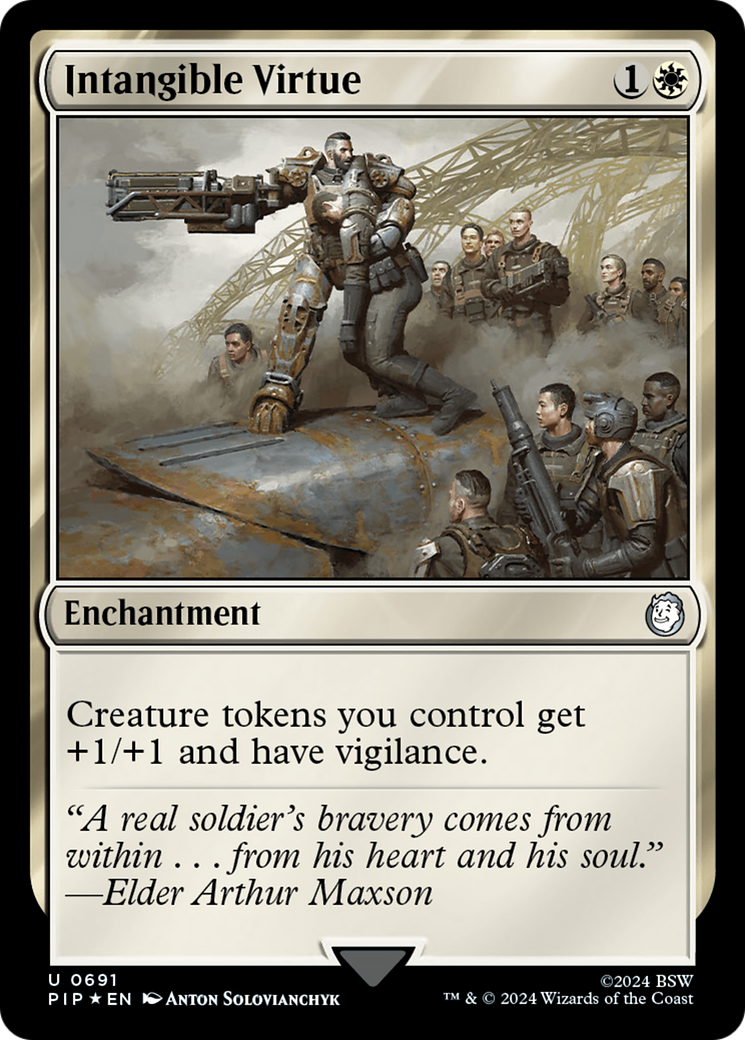 Intangible Virtue (Surge Foil) [Fallout] | Jomio and Rueliete's Cards and Comics
