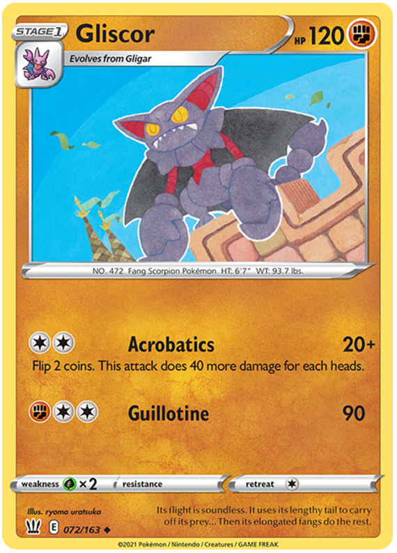 Gliscor (072/163) [Sword & Shield: Battle Styles] | Jomio and Rueliete's Cards and Comics