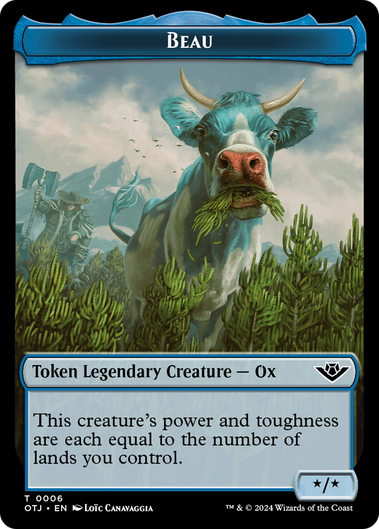 Beau Token [Outlaws of Thunder Junction Tokens] | Jomio and Rueliete's Cards and Comics