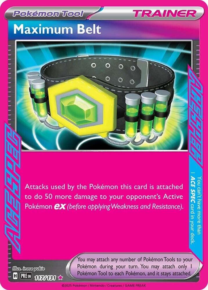 Maximum Belt (117/131) [Scarlet & Violet: Prismatic Evolutions] | Jomio and Rueliete's Cards and Comics