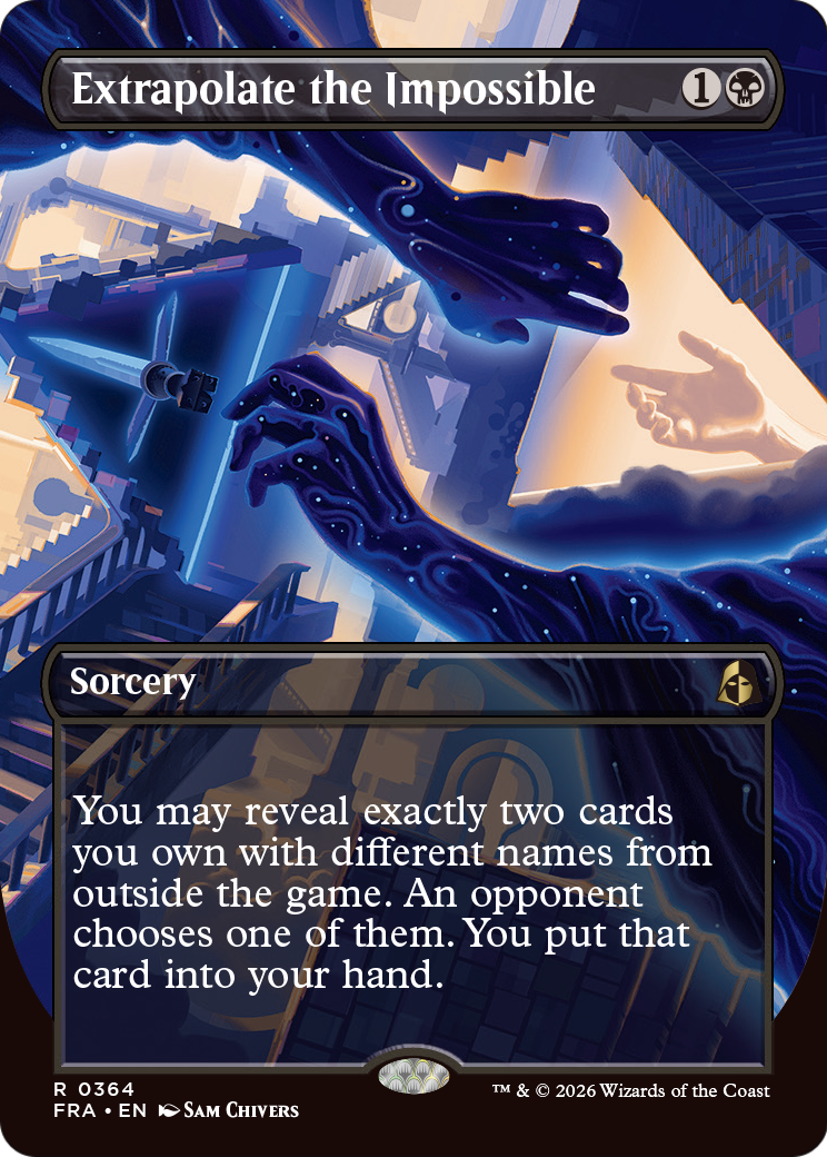 Extrapolate the Impossible (Borderless) [Reality Fracture] | Jomio and Rueliete's Cards and Comics