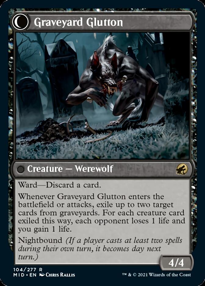 Graveyard Trespasser // Graveyard Glutton [Innistrad: Midnight Hunt] | Jomio and Rueliete's Cards and Comics