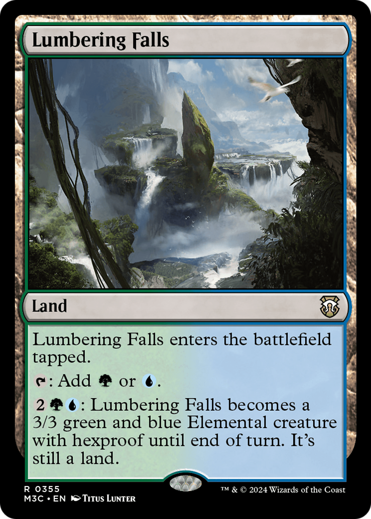 Lumbering Falls (Ripple Foil) [Modern Horizons 3 Commander] | Jomio and Rueliete's Cards and Comics