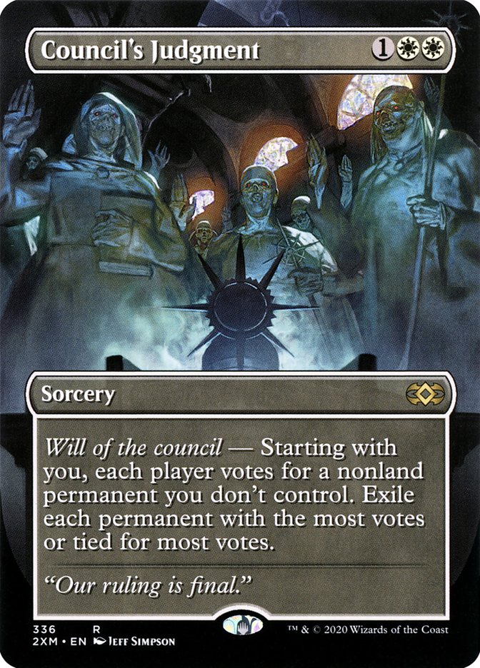 Council's Judgment (Toppers) [Double Masters] | Jomio and Rueliete's Cards and Comics