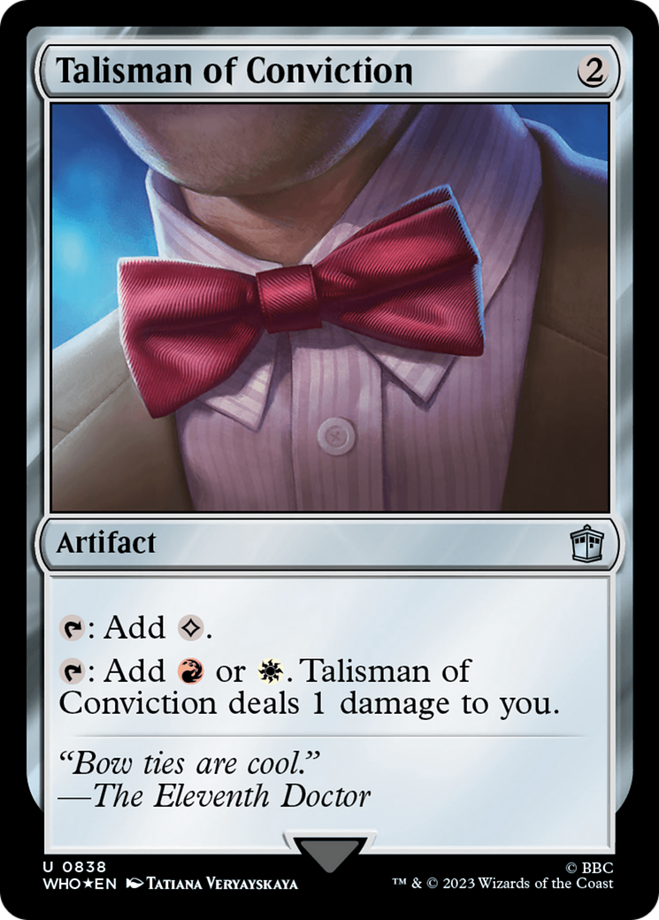 Talisman of Conviction (Surge Foil) [Doctor Who] | Jomio and Rueliete's Cards and Comics