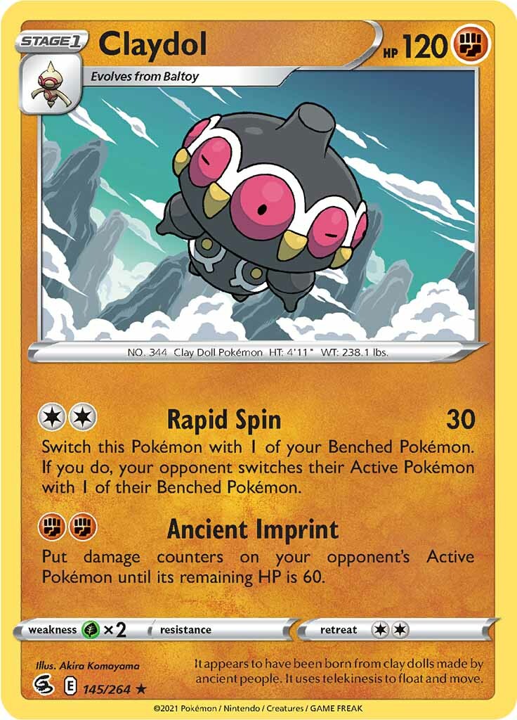 Claydol (145/264) [Sword & Shield: Fusion Strike] | Jomio and Rueliete's Cards and Comics