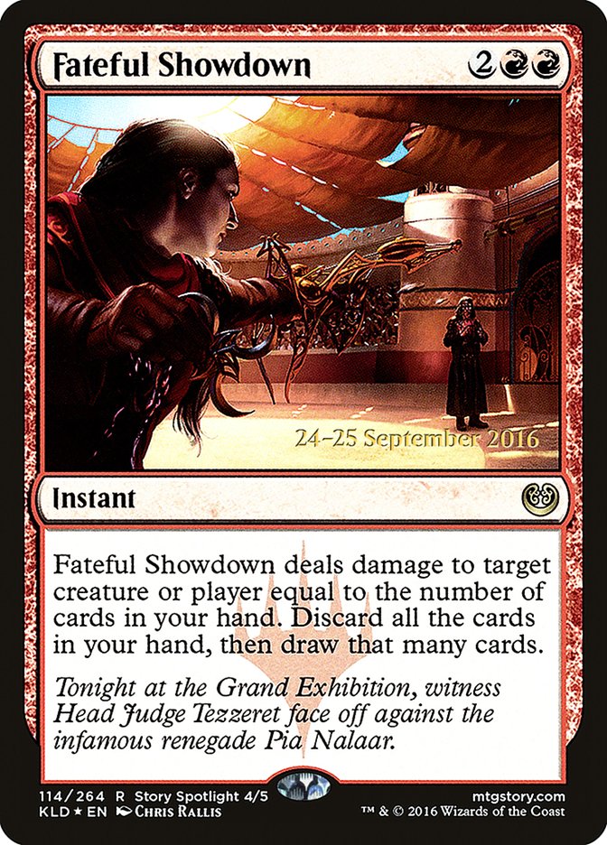 Fateful Showdown [Kaladesh Prerelease Promos] | Jomio and Rueliete's Cards and Comics