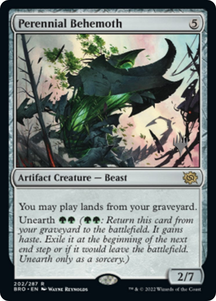 Perennial Behemoth (Promo Pack) [The Brothers' War Promos] | Jomio and Rueliete's Cards and Comics