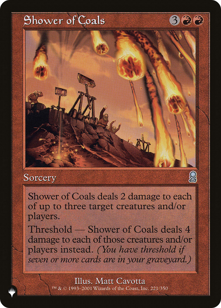 Shower of Coals [The List] | Jomio and Rueliete's Cards and Comics