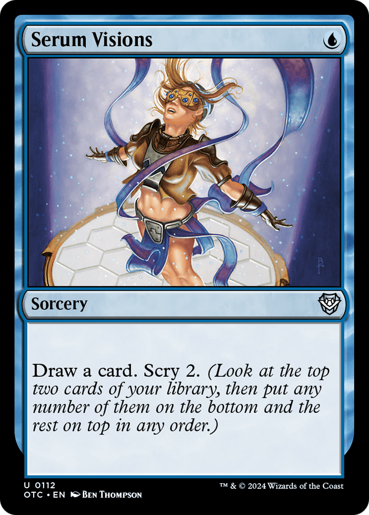 Serum Visions [Outlaws of Thunder Junction Commander] | Jomio and Rueliete's Cards and Comics
