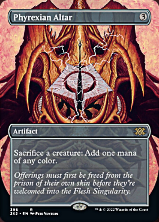 Phyrexian Altar (Borderless Alternate Art) [Double Masters 2022] | Jomio and Rueliete's Cards and Comics