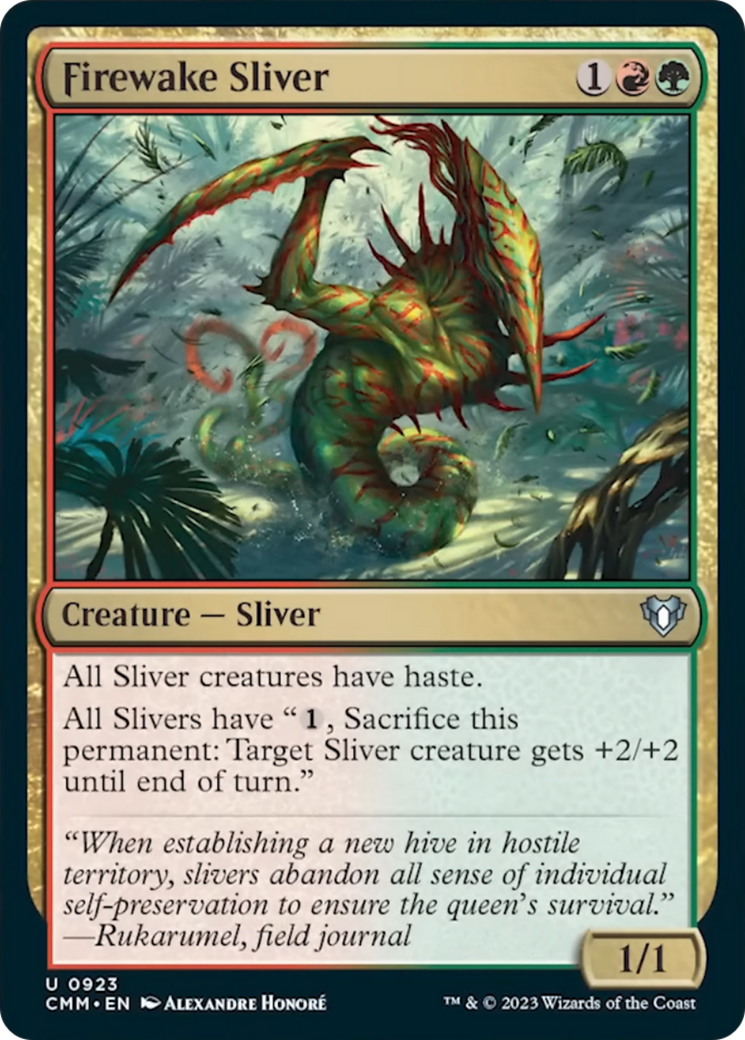Firewake Sliver [Commander Masters] | Jomio and Rueliete's Cards and Comics