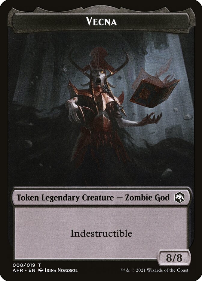Dog Illusion // Vecna Double-Sided Token [Dungeons & Dragons: Adventures in the Forgotten Realms Tokens] | Jomio and Rueliete's Cards and Comics