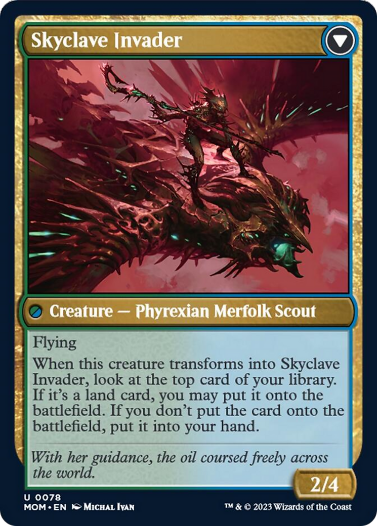 Skyclave Aerialist // Skyclave Invader [March of the Machine] | Jomio and Rueliete's Cards and Comics