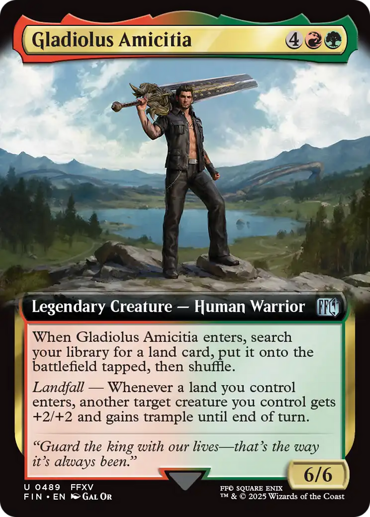 Gladiolus Amicitia (Extended Art) [FINAL FANTASY] | Jomio and Rueliete's Cards and Comics