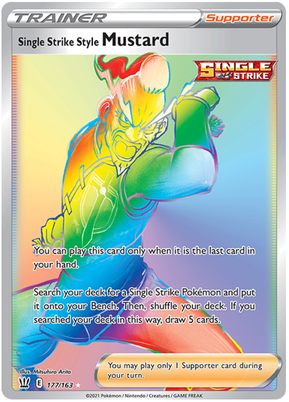 Single Strike Style Mustard (177/163) [Sword & Shield: Battle Styles] | Jomio and Rueliete's Cards and Comics