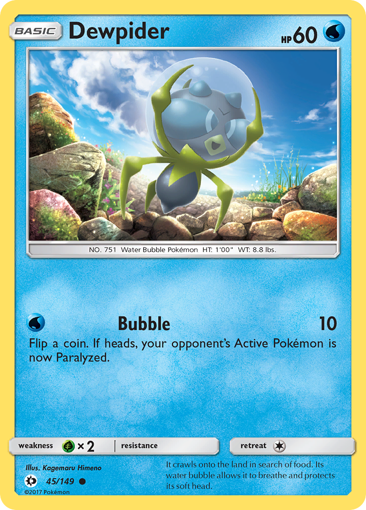 Dewpider (45/149) [Sun & Moon: Base Set] | Jomio and Rueliete's Cards and Comics