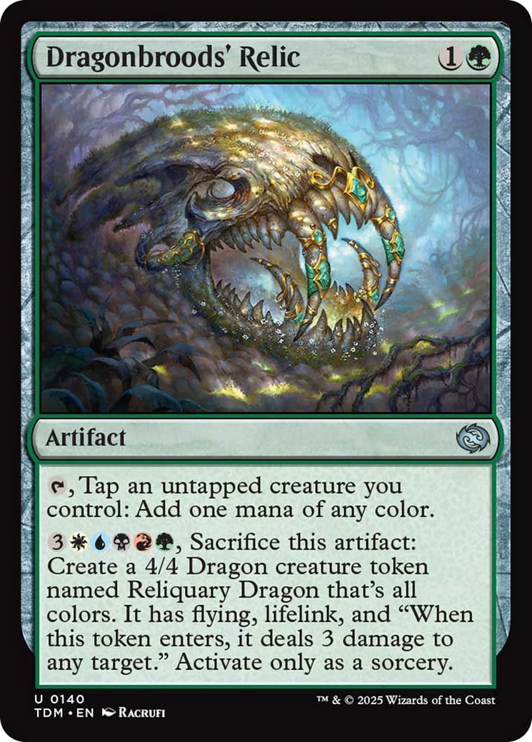 Dragonbroods' Relic [Tarkir: Dragonstorm] | Jomio and Rueliete's Cards and Comics